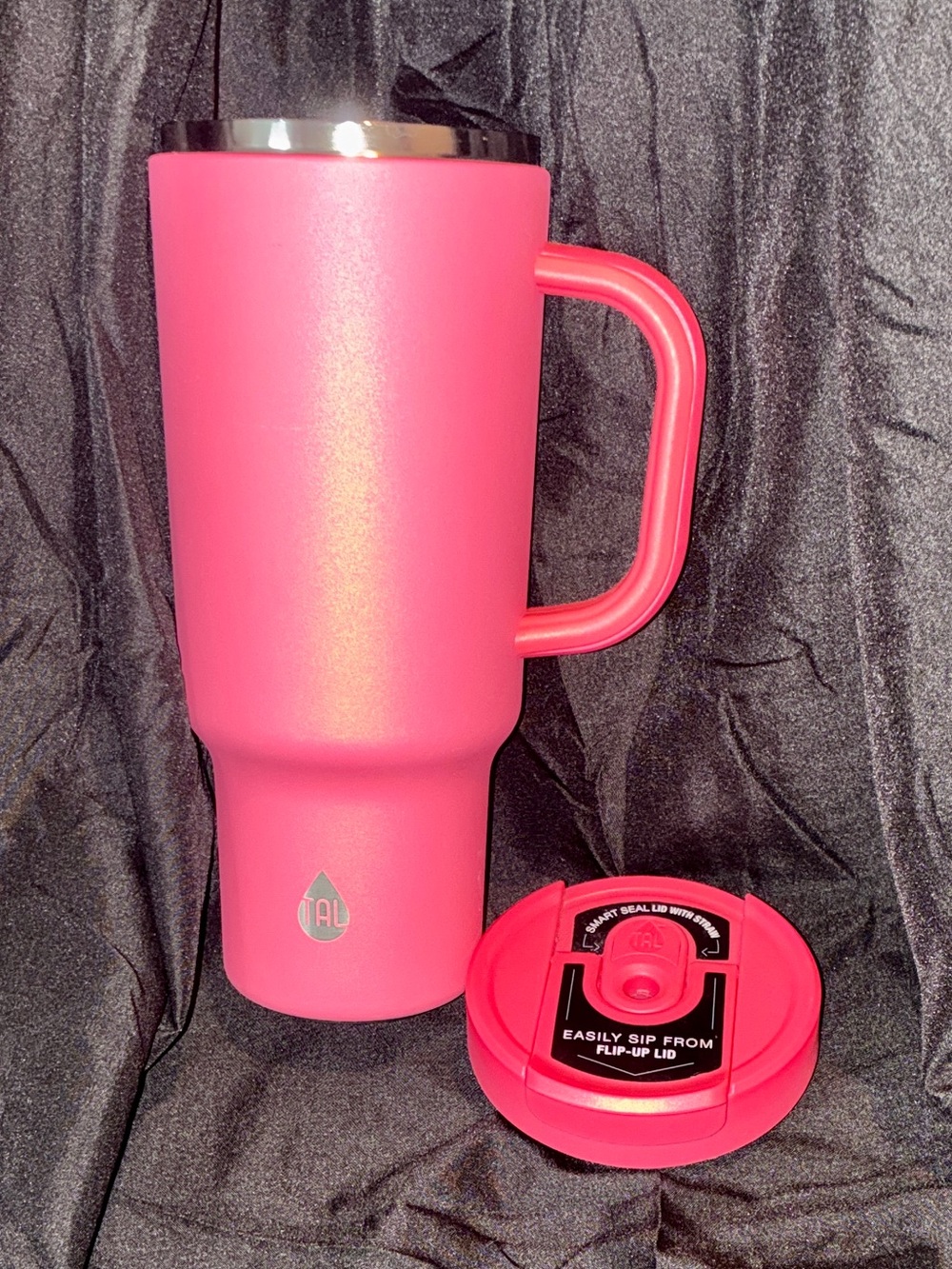 TAL Pink Insulated Tumbler with Flip-Up Lids